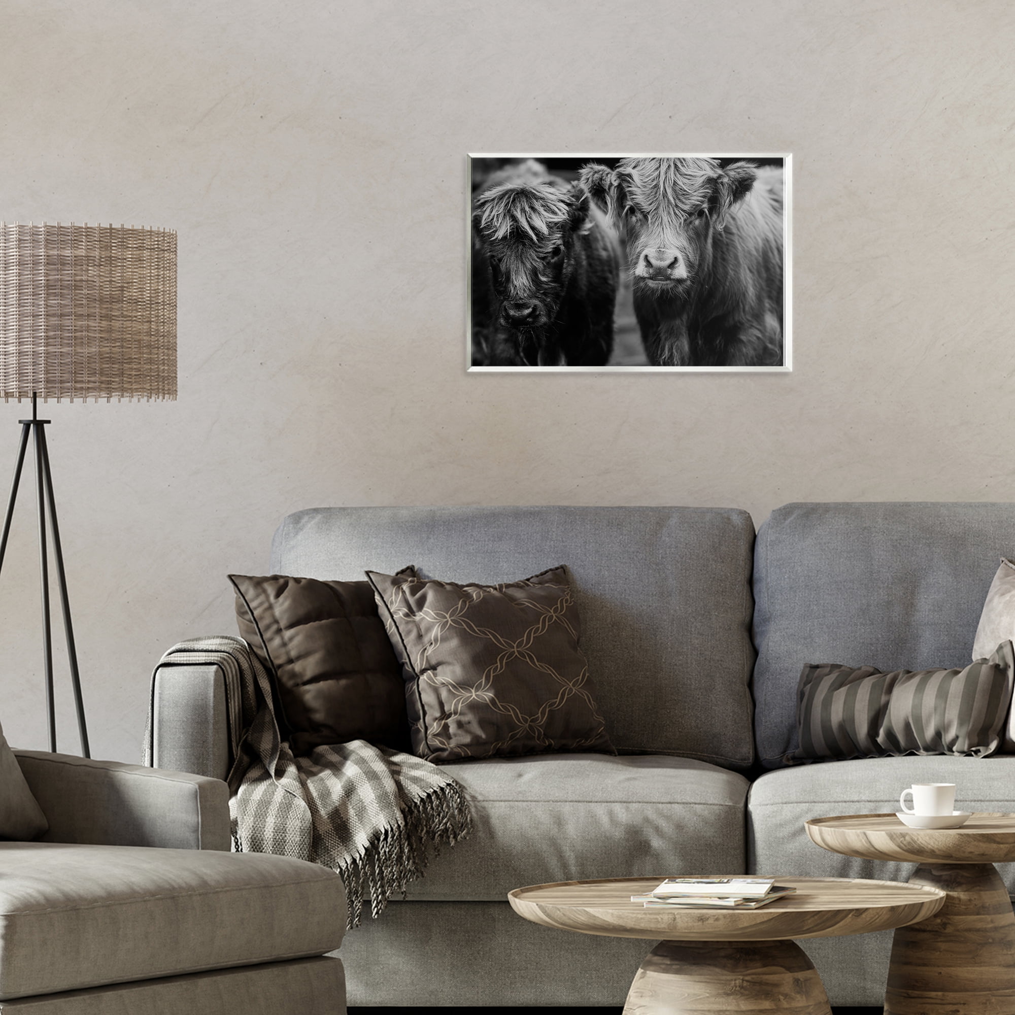 Cow Faces on Farm Wall Plaque Art, design by Amy Carroll