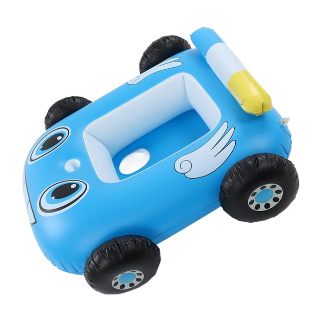 Verano Inflable Barco De Bomberos En Forma De Coche Bebés Nadar Flotador Barco Piscina Flotador Niños PVC Jugar Diversión Juguete De Tiro De Agua Fácil Inflar Desinflar
