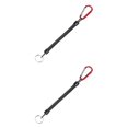 thumbnail image 2 of kurtrusly 2pcs Carabiner Anti -Lost Rope sub -Plier Control Fish Buckle Rope Strong Pull Lanyard 6 Color red 2Set, 2 of 6