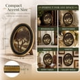 thumbnail image 4 of Home Decor Collection 6x8 Gold Ornate Tree Oval Framed Wall Art, Vintage Landscape Canvas Artwork with Black and Gold Resin Frame, Rustic Nature Decor, Tabletop or Wall Hanging Accent, 4 of 11
