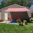 thumbnail image 5 of ALEKO Manual 8 x 6.5 feet Retractable Patio Awning Red and White Stripes, 5 of 13