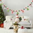 thumbnail image 2 of Mikilon Christmas Decorations Christmas Pull Flag Decorations Lights Bunting Pull Flower Hanging Dress up for Christmas Tree Indoor Dress up with Lights Ornaments Set Multicolor, 2 of 4