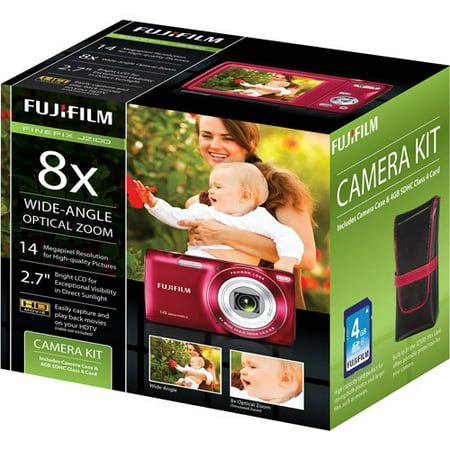 Fujifilm JZ100 Digital Camera Bundle 8X Zoom 2.7" LCD 14mpx HQ Pictures