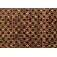 thumbnail image 1 of Ahgly Company Indoor Rectangle Abstract Brown Modern Area Rugs, 7' x 9', 1 of 4