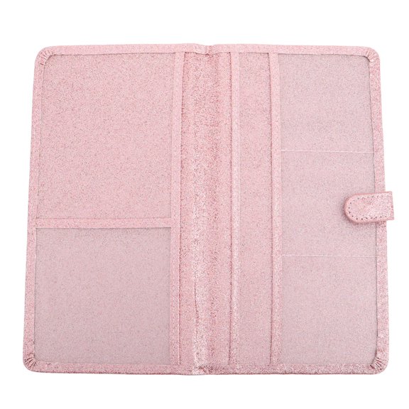 Hemoton Large Capacity Women's Car Registration Insurance Holder Anti-Theft Waterproof Driver's License PVC Case Travel Document Organizer for Passports and Cards Pink