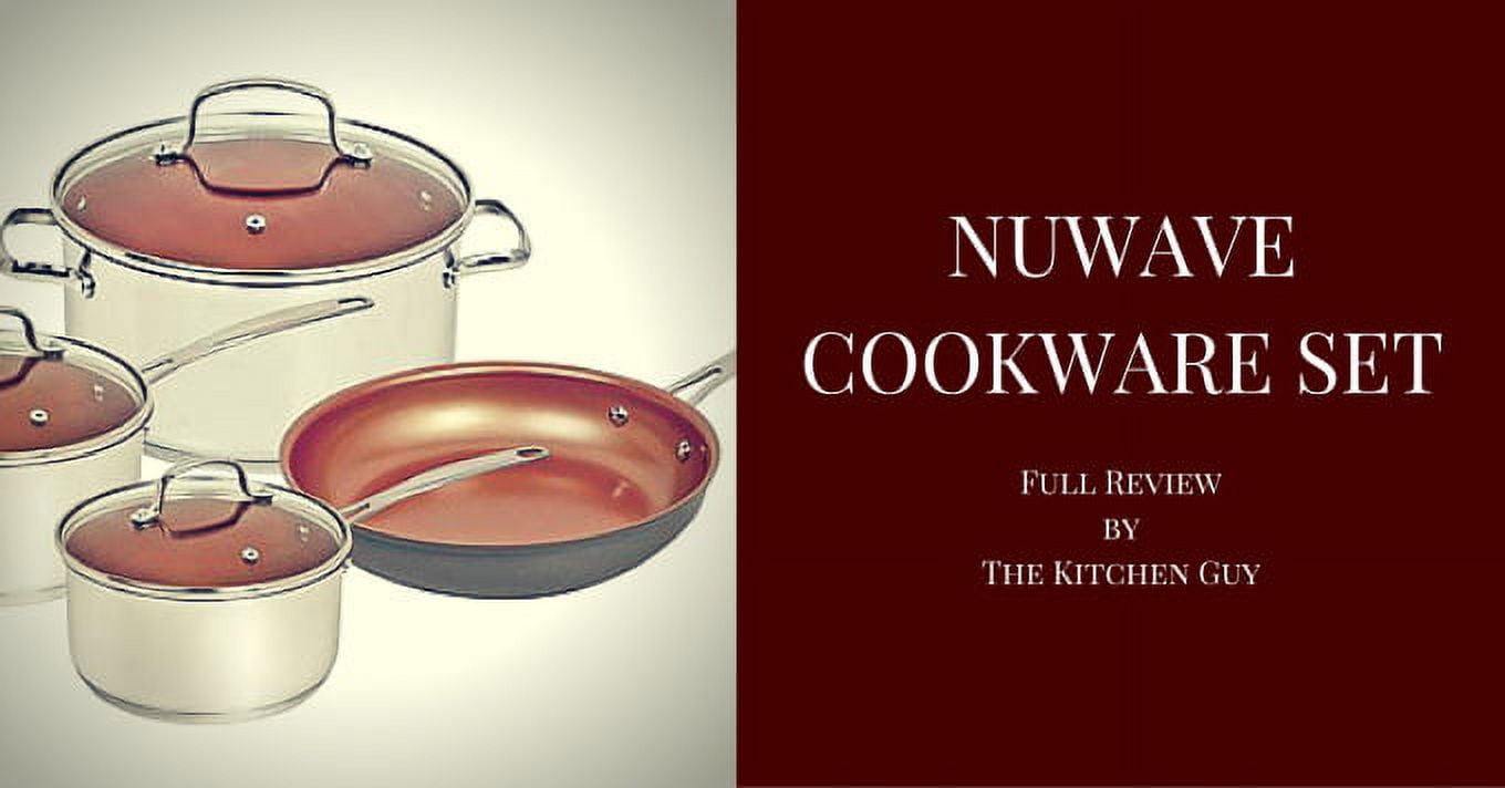 Nuwave Silver Cookware Set, 7 Piece 