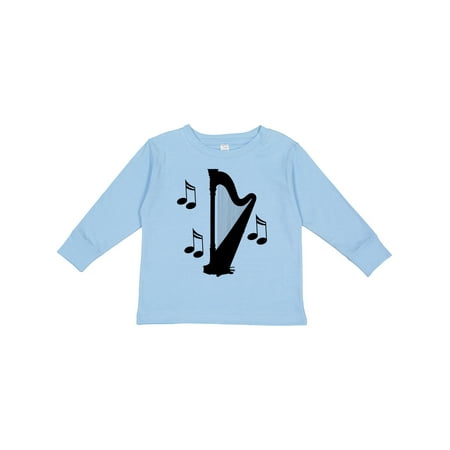 

Inktastic Harp Silhouette Music Gift Gift Toddler Boy or Toddler Girl Long Sleeve T-Shirt