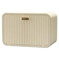 thumbnail image 4 of Funda para caja de pañuelos de pared 2 en 1, impermeable, para baño, color blanco lechoso, 4 of 13
