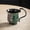 Black, variant on Vintage Coffee Cup Spring Green, Small Floral Ceramic Mug for Coffee Table, 350ml, Green, 5.90"x3.74"x3.14"