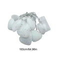 thumbnail image 3 of Gallickan Heart String Lights, 5.5 Foot White Heart Shaped Lights, Valentine's Day Easter Party Decoration, Battery Powered Festive Lights for Bedroom, Wall, White, 3 of 6
