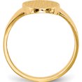 thumbnail image 2 of 14K Yellow Gold 14.5X9.0mm Open Back Signet Ring (Size 6) Made In United States rs189, 2 of 5