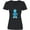 AB-Black, variant on Inktastic Blue robot Women's V-Neck T-Shirt