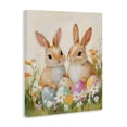 thumbnail image 2 of Stupell Industries Cottage Bunnies with Painted Easter Eggs Canvas Art, 30 x 40, by The Prints Vibe, 2 of 8
