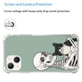 thumbnail image 5 of Skull and Cat Case Compatible with iPhone 13,Aesthetic Art Design TPU Full Cover Shock-proof Case, 5 of 7