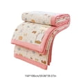 thumbnail image 3 of AZXY Summer Quilt,Cooling Comforter for Hot Sleepers,Froal Quilted Bedspreads,Reversible Stain Protection Coverlets Quilts,Air Conditioning Quilt Thin,100x150cm,Pink, 3 of 6