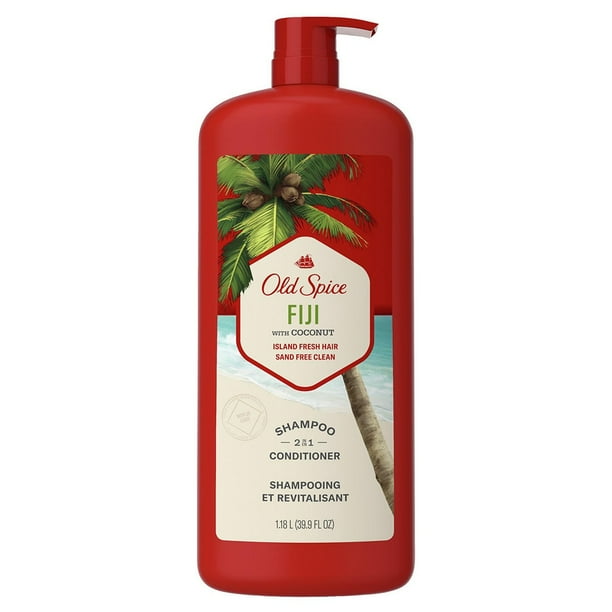 Old Spice Fiji 2 in 1 Shampoo and Conditioner for Men, 39.9 fl. Oz ...