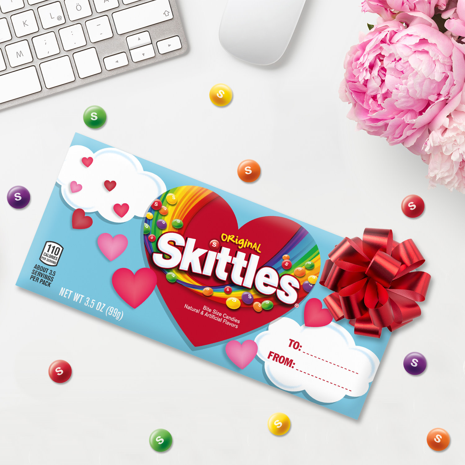 Skittles Original Chewy Candy Valentines Candy Box - 3.5 oz - image 5 of 13