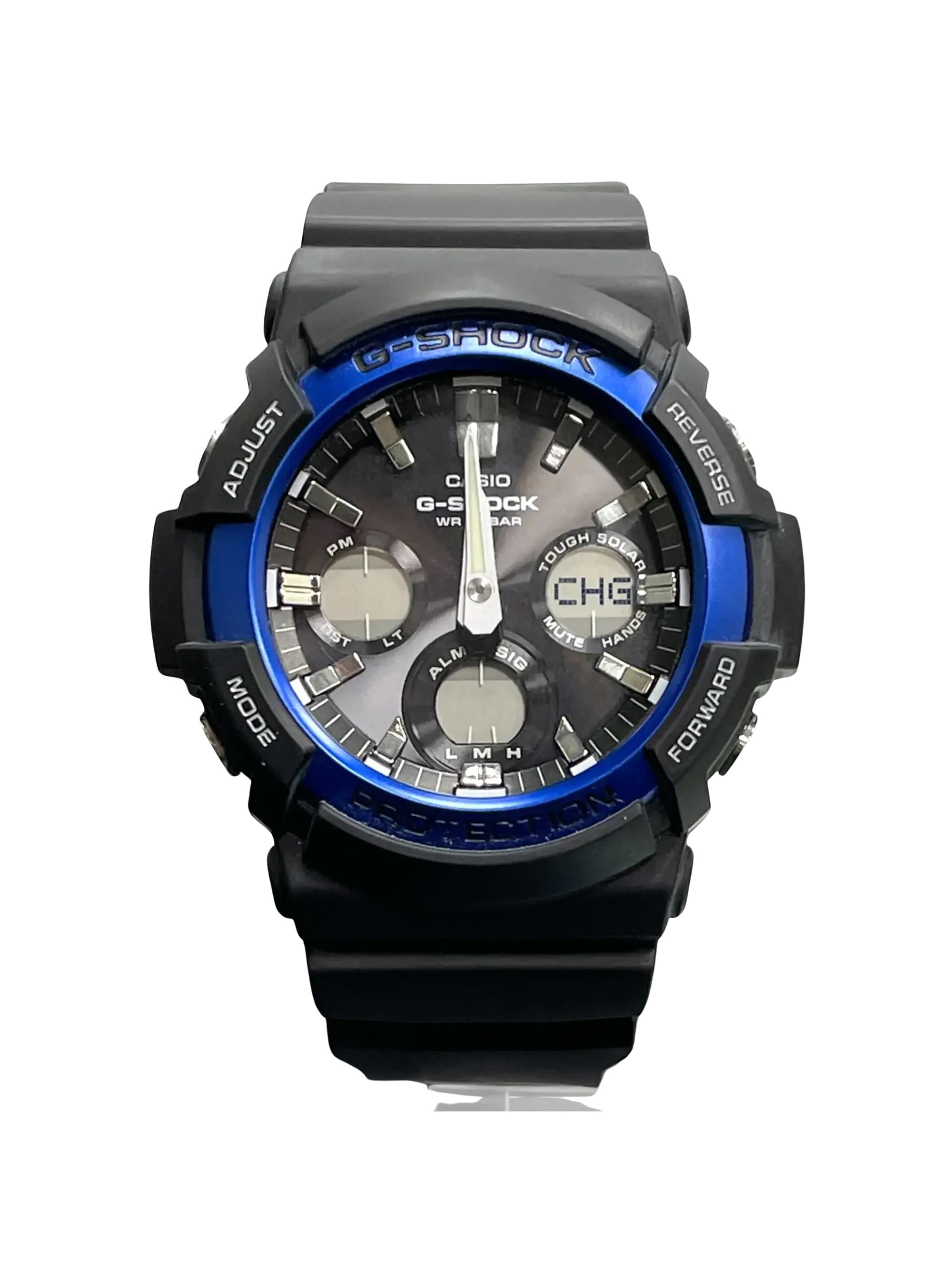 Casio G SHOCK 2018 GAS100B 1ACR Solar Watch with Big Case and Black IP Bezel Walmart