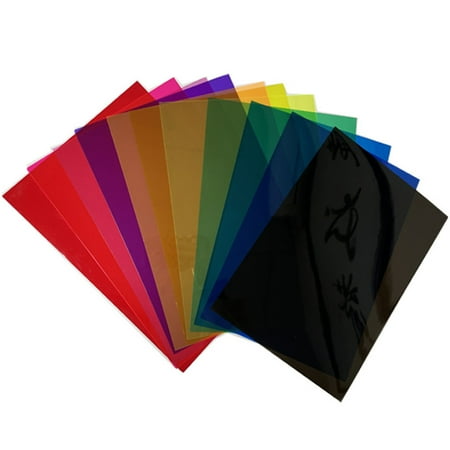 

NUOLUX 9pcs Light Filters Light Diffuser Film Lighting Gels Color Gels for Lighting Studio Video
