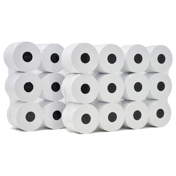 [Pack Of 100 Rolls] Adding Machine Tape/Calculator Paper Rolls 2-1/4 x 150 Feet 1 Ply White Paper For El-1750 1801 P23 Printing Calculator 10 Key