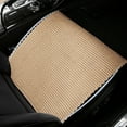 thumbnail image 1 of Beige Ice Silk Car Seat Cover Breathable Non Slip Summer Vehicle Interior Protection Accessory In Beige Cloth Material, 1 of 6
