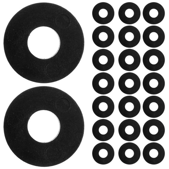 LEORX isolation pads washer Rubber Black 25pcs