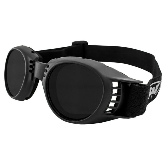 Global Vision Paragon Motorcycle Goggles for Men & Women Black Frame/Super Dark Lens