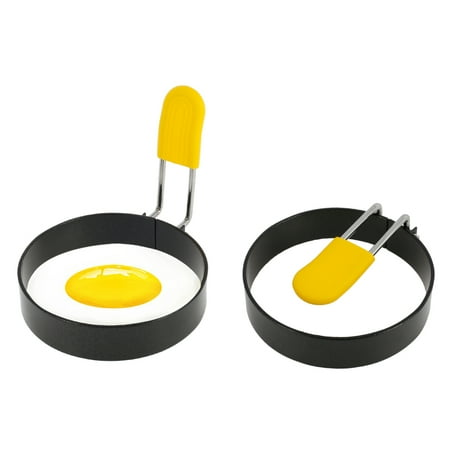 

JOKAPY 2pcs/4pcs Stainless Steel Egg Ring Mould Used For Omelet Sandwich Omelette Or Special-Shaped Egg Breakfast Home Kitchen Cooking Tool Omelet