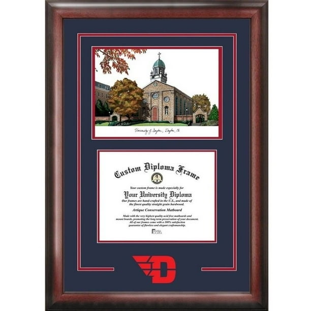 University Of Dayton 8 5 X 11 Spirit Graduate Diploma Frame Walmart Com Walmart Com