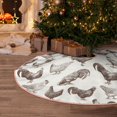 thumbnail image 5 of Fotbe Chickens Pattern Christmas Tree Skirt, Tree Skirts Plush Christmas Decorations, Christmas Tree Skirts Xmas Decorations Holiday Party Decor-30", 5 of 6