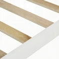 thumbnail image 2 of Bed Frame Twin Platform Bed in White with Wood Slat Support, Headboard & Footboard, 2 of 14