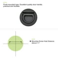 thumbnail image 5 of 40x10mm Flush Pull Ring Handle Zinc Alloy Black 3 Pack, 5 of 5