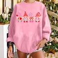 thumbnail image 2 of RKSTN Chandail de la Saint-Valentin pour Femmes Surdimensionné Mode Décontractée Manches Longues Col Rond Chandail Grande Taille Imprimé Cœur Amour Couleur Unie, 2 of 9