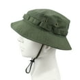 thumbnail image 6 of Boonie Hat - Military Tactical Brim Hat, Sun Cap for Men Hunting Fishing Outdoor Camping Tactical Airsoft Sniper  Bucket Boonie Hats Army  Military Accessories Summer Caps for Men, 6 of 6