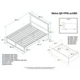 thumbnail image 2 of Atlantic Furniture Metro Urban Queen Storage Platform Bed in Caramel, 2 of 5