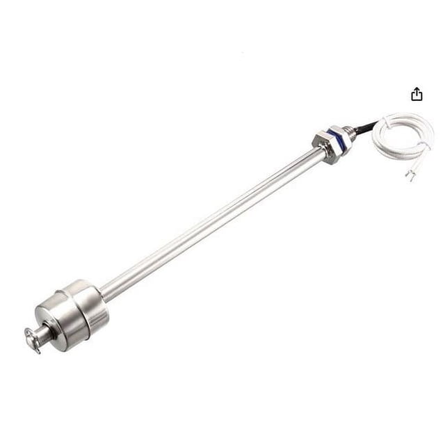 KAKOWELY Stainless Steel Floating Controller Water Level Controller for Fish Tank Universal Replacement Floater Switch Liquid Monitoring Supply,8.46X"X1.18"X1.18"