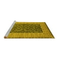 thumbnail image 2 of Ahgly Company Machine Washable Indoor Rectangle Oriental Yellow Industrial Area Rugs, 8' x 10', 2 of 4