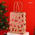 thumbnail image 2 of Colorful 10-Pack Red Christmas Snowflake Gift Bags, Paper Material, 21X15X8Cm, Flat Bottom, For Holiday Present, 2 of 6