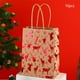thumbnail image 1 of Uuiauoio Christmas Snowflake Tote Bag with Flat Bottom, Kraft Paper Gift Packaging for Holiday Parties, Festive Tree Design Carry Bag for Seasonal Present Wrapping and Events, 1 of 6