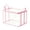 Pink, variant on Storage Bags with Zipper 4 Pack, Large Foldable Clothes Blanket Organizer for Bedding Comforter, Heavy Duty Transparent Moving Bags with Handles, Space Saver for Home Closet