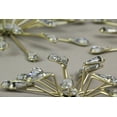thumbnail image 5 of Zeckos Gold Metal Teardrop Starburst Wall Hangings Art Set of 3, 5 of 8