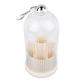 thumbnail image 4 of Organizador de maquillaje giratorio de 360 grados, resistente al agua y al polvo, para guardar brochas de maquillaje, color blanco lechoso., 4 of 14