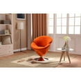thumbnail image 7 of Manhattan Comfort Tulip Velvet Swivel Accent Chair in Orange (Set of 2), 7 of 7
