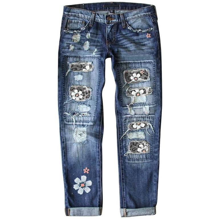 Boyfriend Jeans For Women, Cruise Wear For Women 2023, Patchwork Jeans, Plus Size Bell Bottom For Jeans With Holes For Women, American Flag Patch, Jean Jumpsuit For Women -