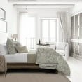 thumbnail image 4 of 6ix Tailors Osha Taupe/Beige Comforter and Pillow Sham(s) Set California King, 4 of 5