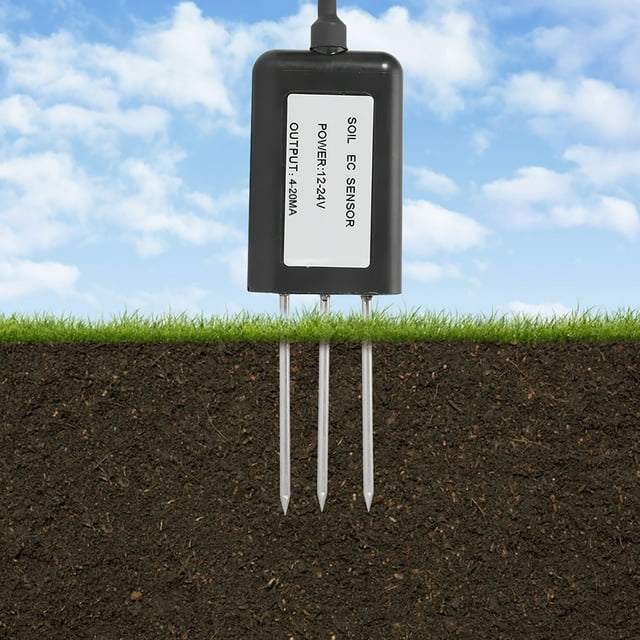 Soil Conductivity Detector, Waterproof 4-20MA Professional Soil Conductivity Sensor, for Water-saving Irrigation