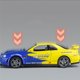thumbnail image 5 of 1:32 Nissan Skyline Ares GTR R34 coche deportivo de aleación modelo de coche de carreras de Metal fundido a presión simulación sonido luz juguete para regalo para niños, 5 of 5