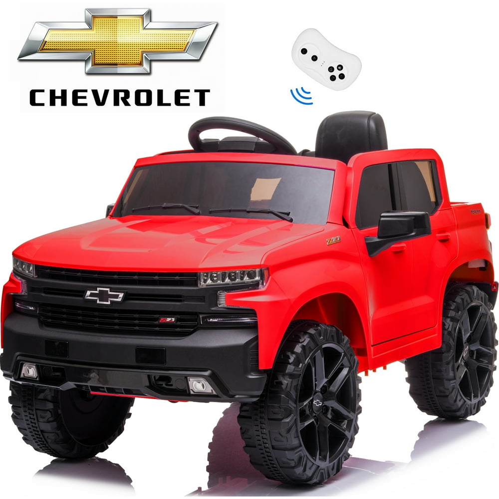 12 Volt Ride on Toys for Kids, Licensed Chevrolet Silverado Ride on Car