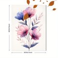 thumbnail image 3 of Qisvanset 12x16 Inch Pink Wildflower Nursery Canvas Wall Art, Soft Botanical Art Decor for Girl Kids Room, 3 of 8