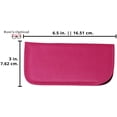 thumbnail image 5 of 3 Pack Soft Slip In Eyeglass Case for Women Glasses, Reading Glasses, or Sunglasses  Faux Leather, 5 of 10